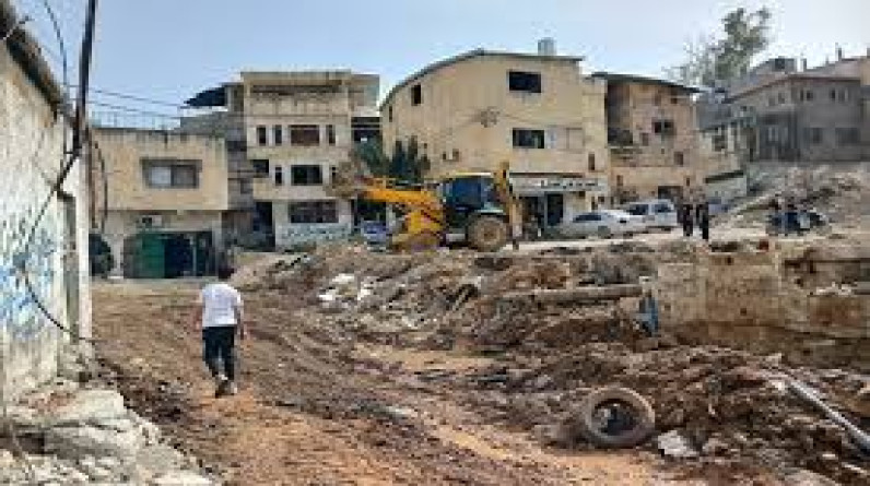 دمار واسع جراء عدوان الاحتلال على مخيم نور شمس