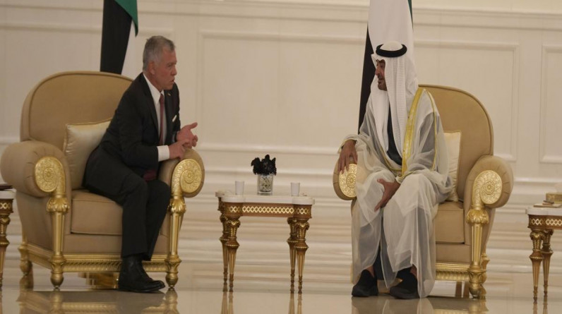 العاهل الأردني في الإمارات ويلتقي ولي عهد أبوظبي
